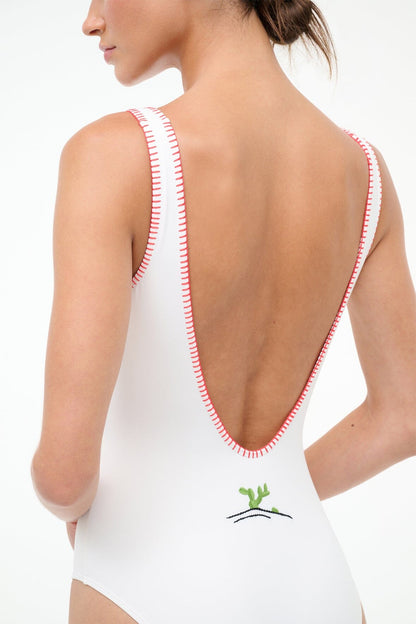 STAUD | Lea One Piece Riviera Ivory