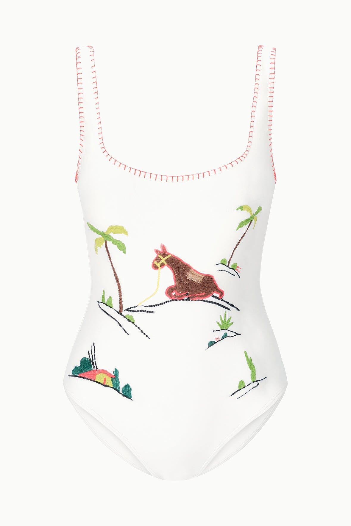 STAUD | Lea One Piece Riviera Ivory