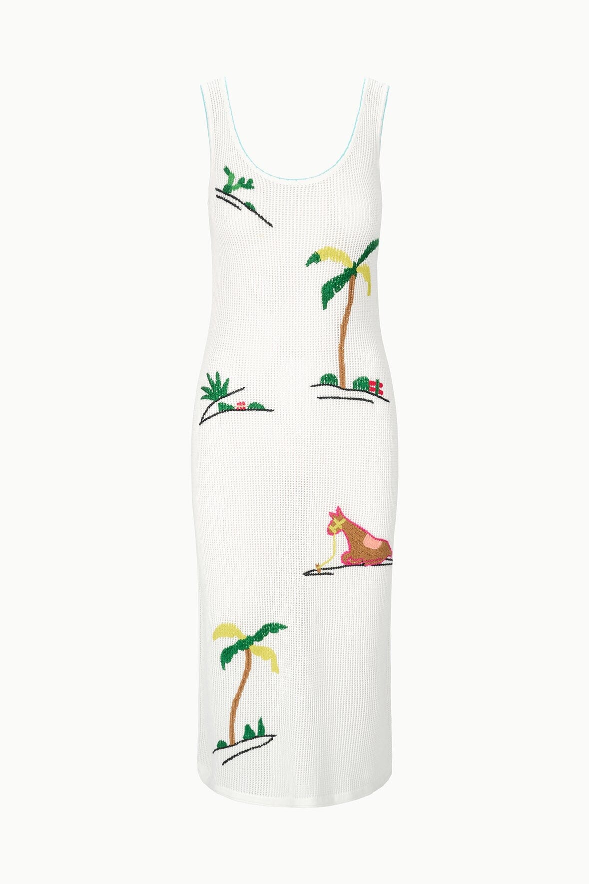 STAUD | Luma Dress Riviera Ivory