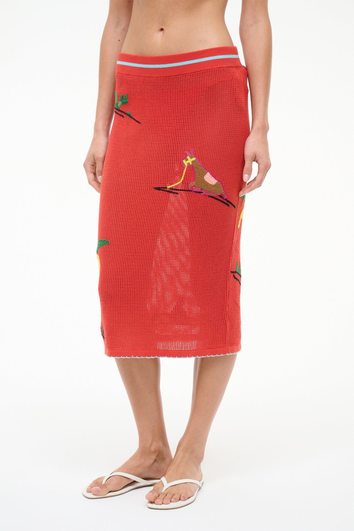 STAUD | Levante Skirt Riviera Flame