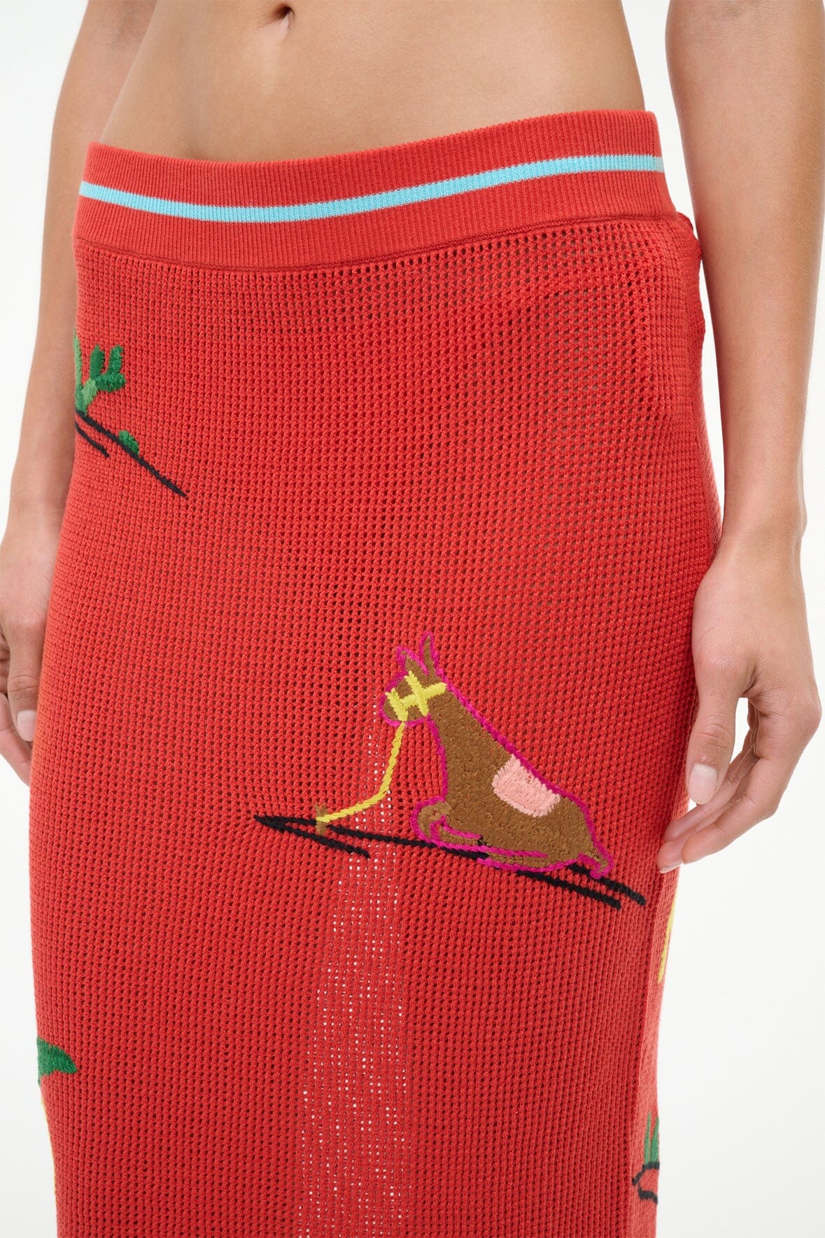 STAUD | Levante Skirt Riviera Flame