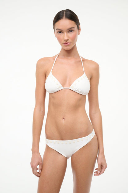 STAUD | Lido Bikini Top Ivory