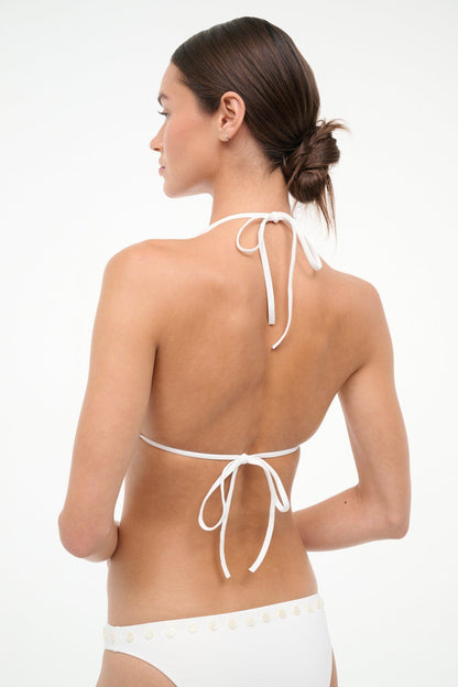 STAUD | Lido Bikini Top Ivory