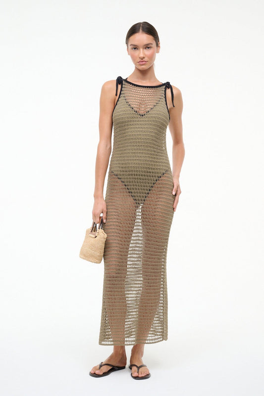 STAUD | Vinta Dress Thyme Black