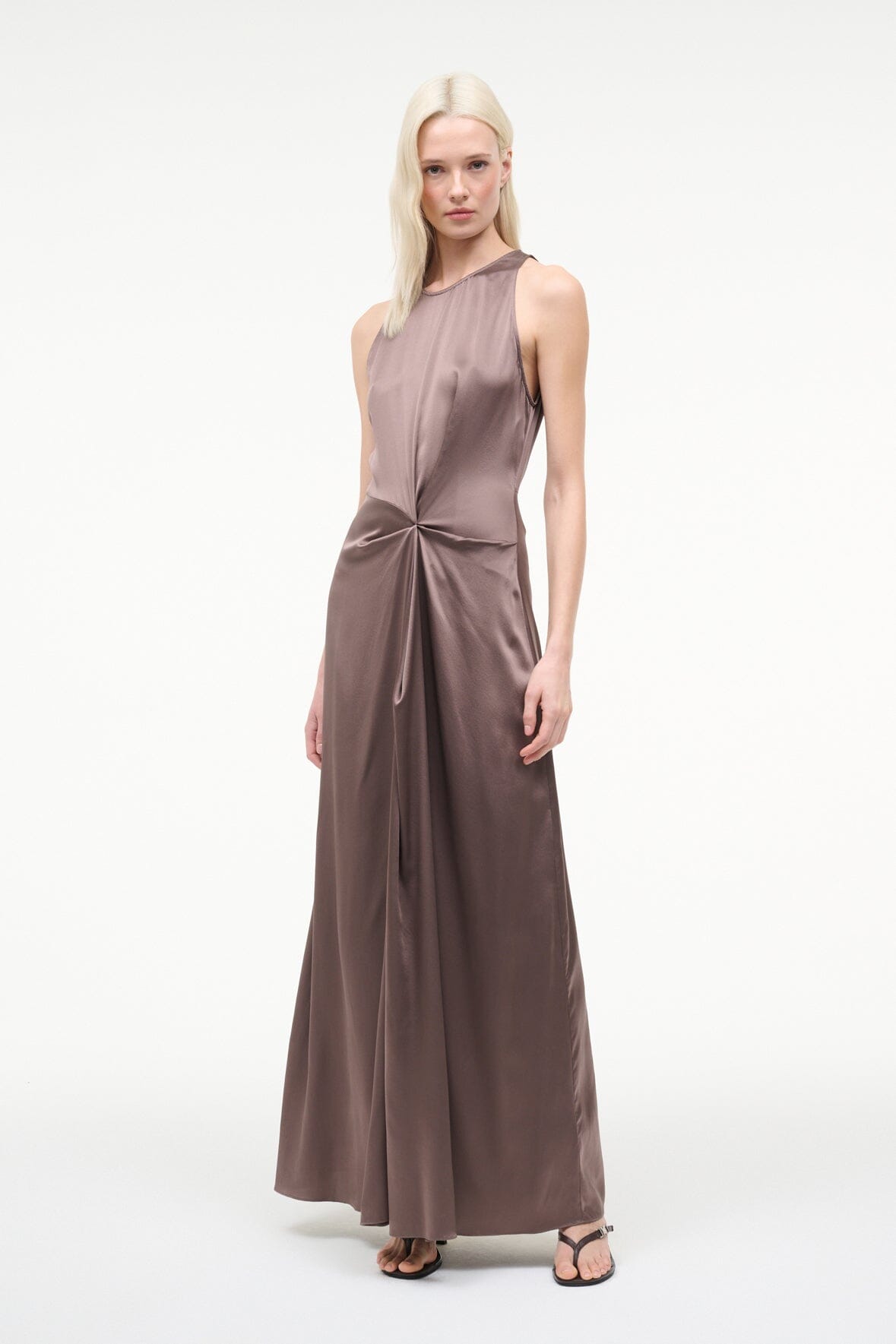 STAUD | Jaelyn Silk Dress Mink