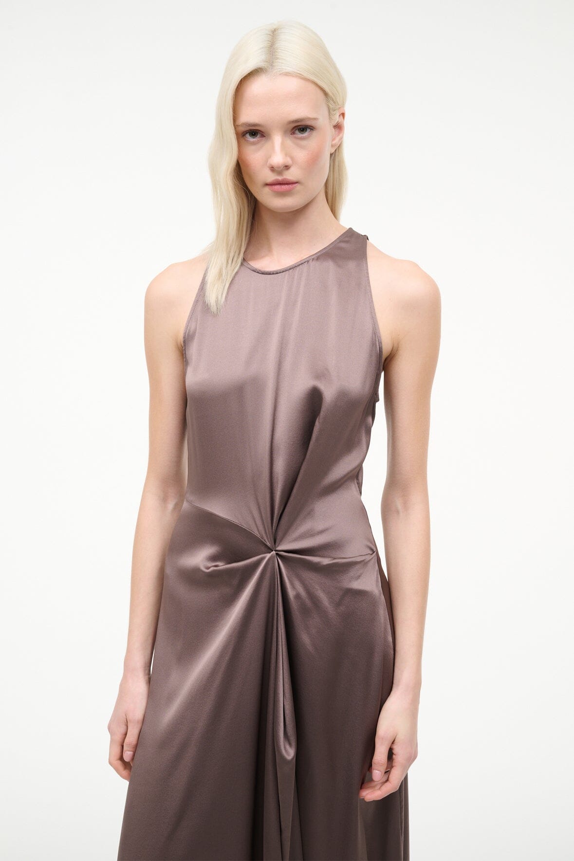 STAUD | Jaelyn Silk Dress Mink
