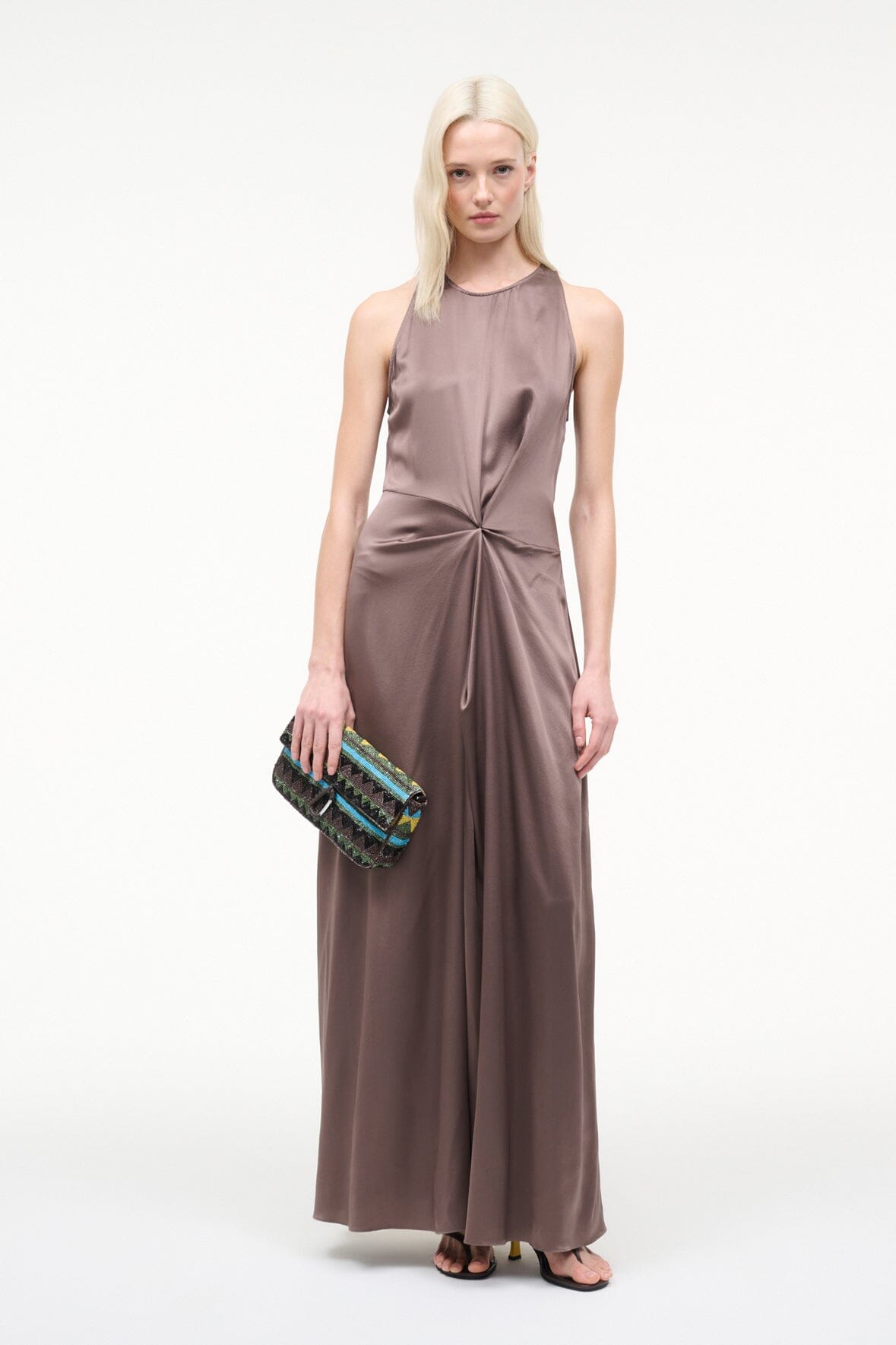 STAUD | Jaelyn Silk Dress Mink
