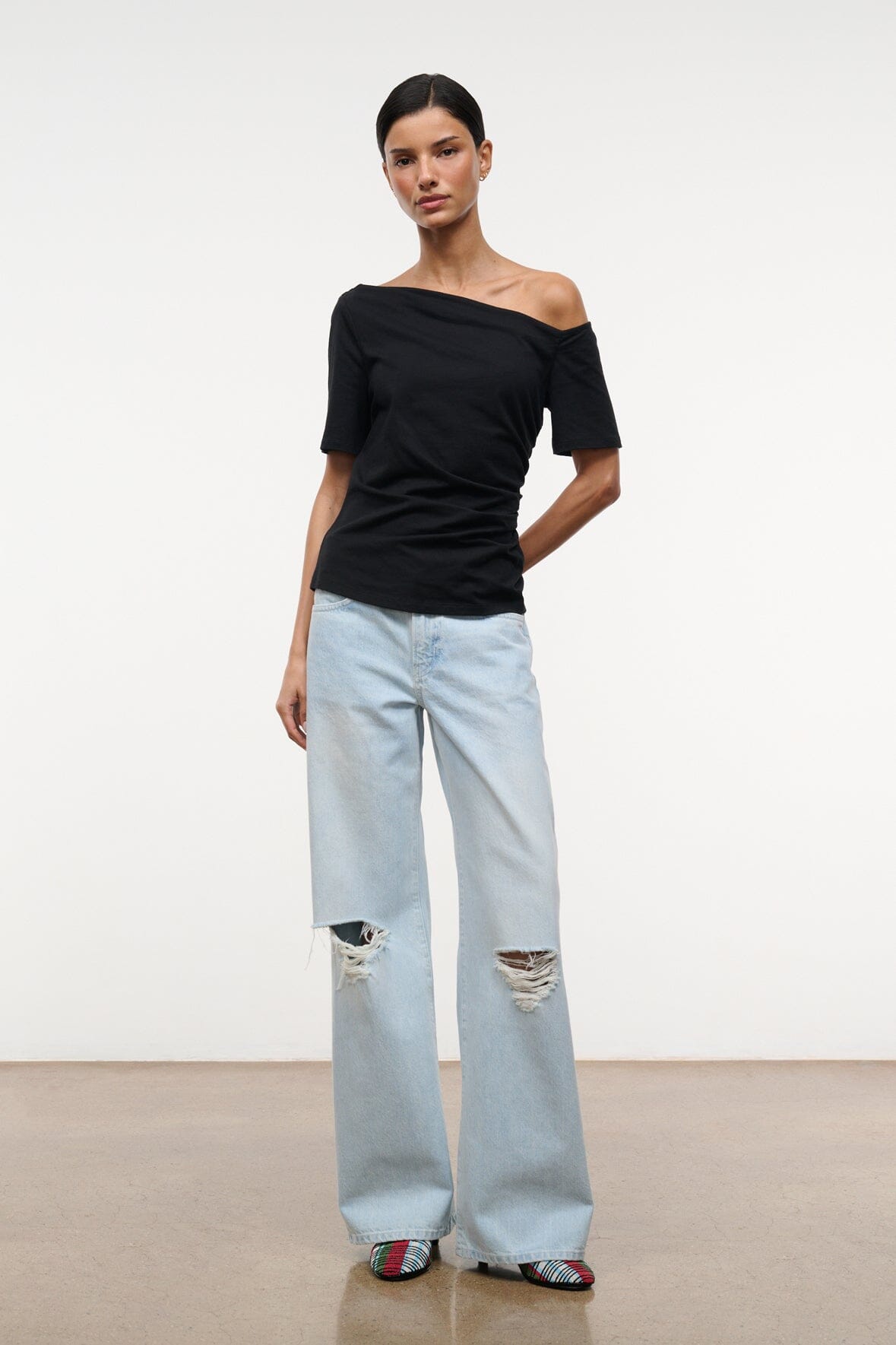 STAUD | Carine Top Black