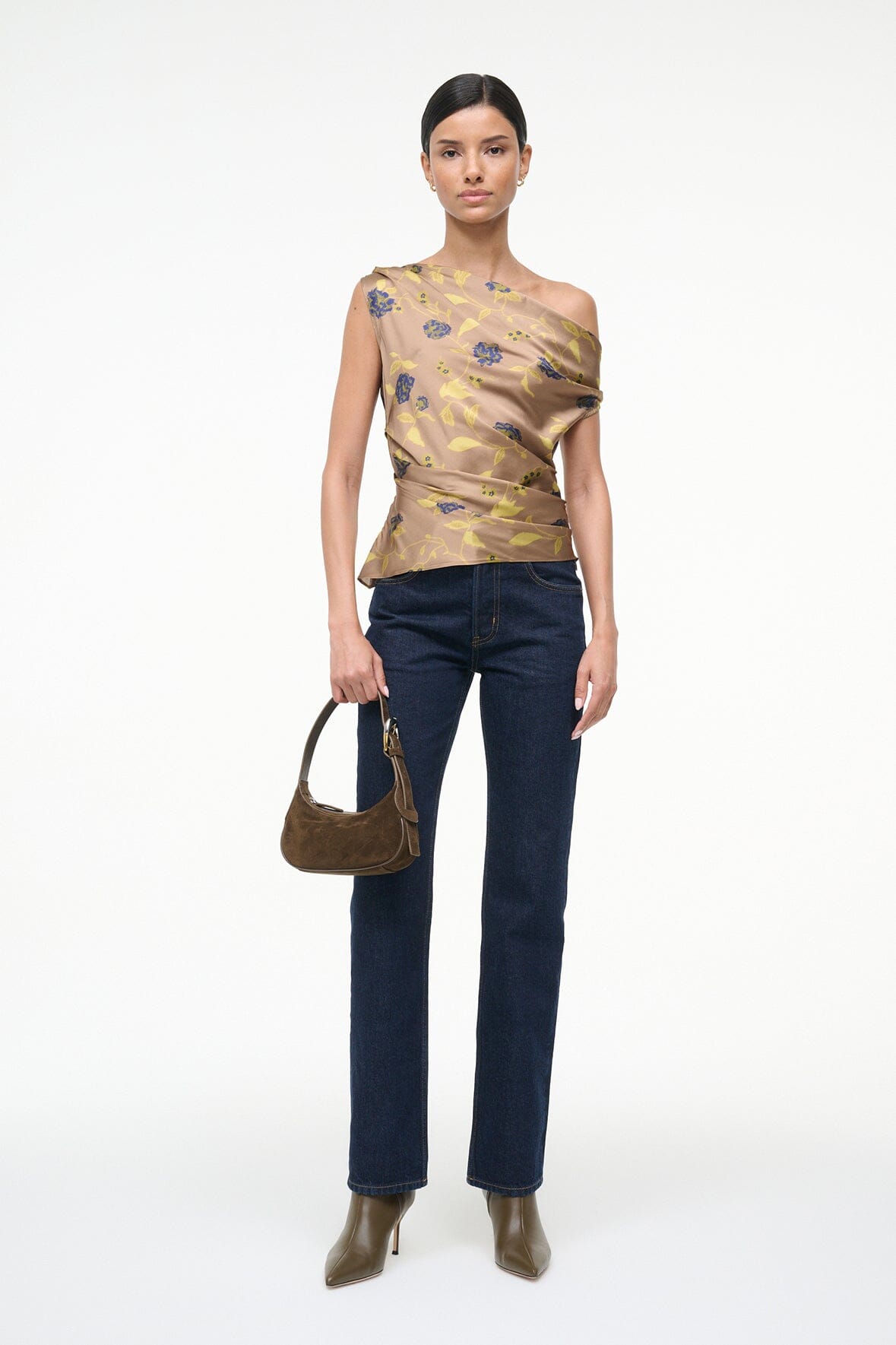 STAUD | Phare Silk Top Vintage Floral