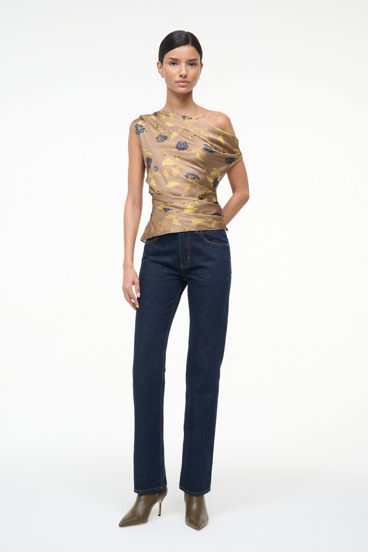 STAUD | Phare Silk Top Vintage Floral