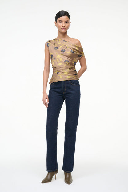 STAUD | Phare Silk Top Vintage Floral