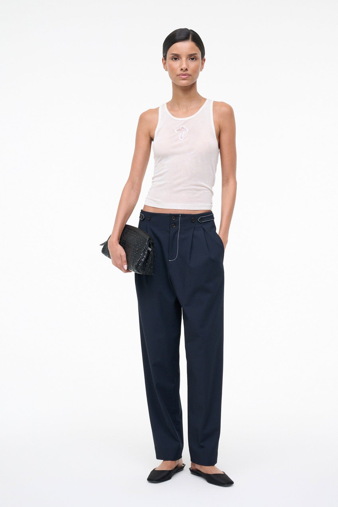 STAUD | Mya Tank Ivory