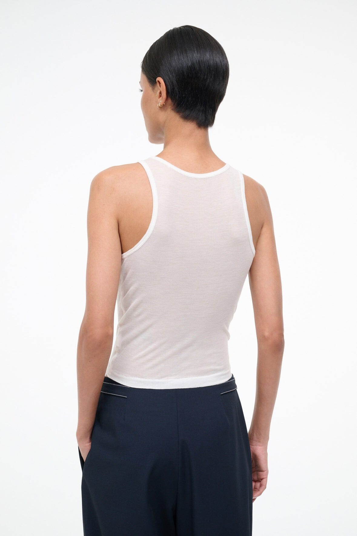 STAUD | Mya Tank Ivory