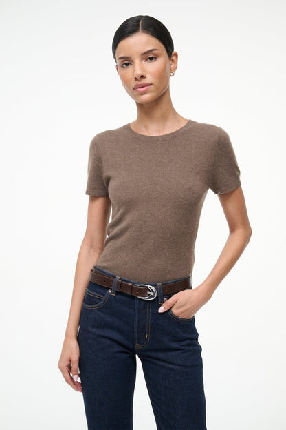 STAUD | Easy Cashmere Tee Truffle