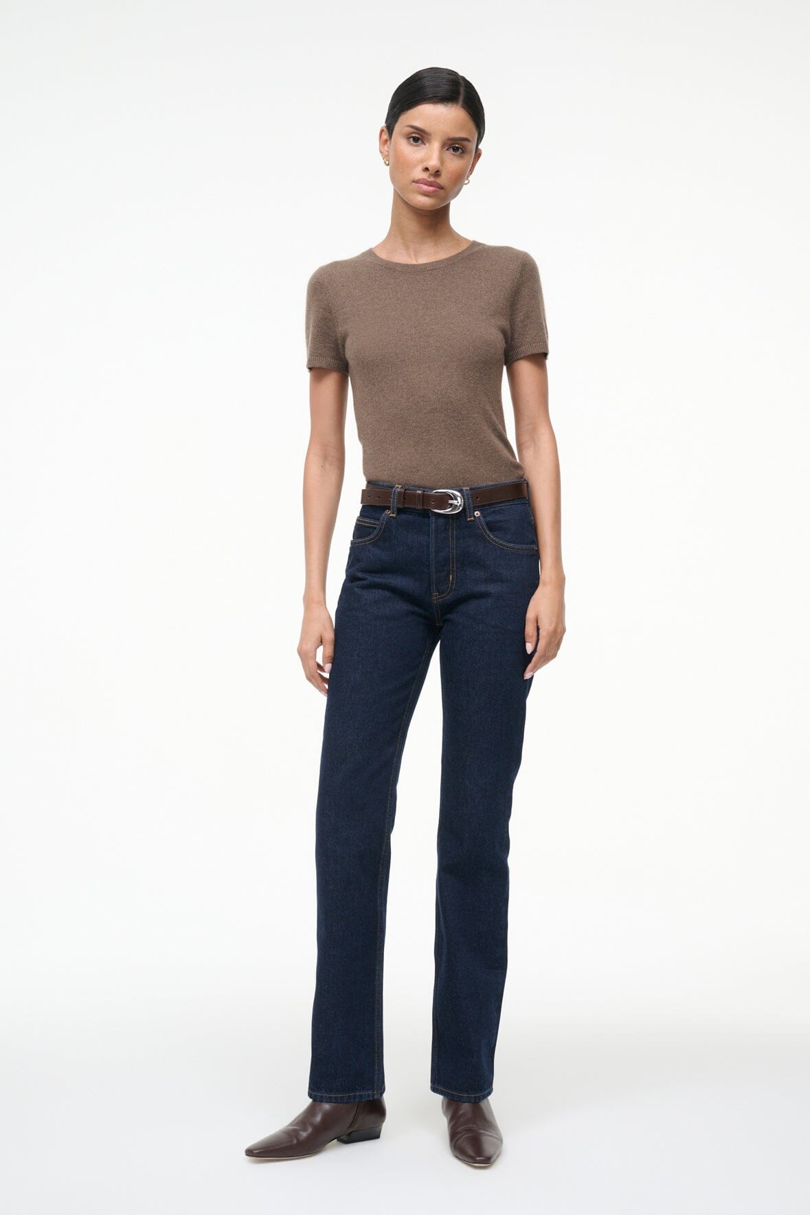STAUD | Easy Cashmere Tee Truffle