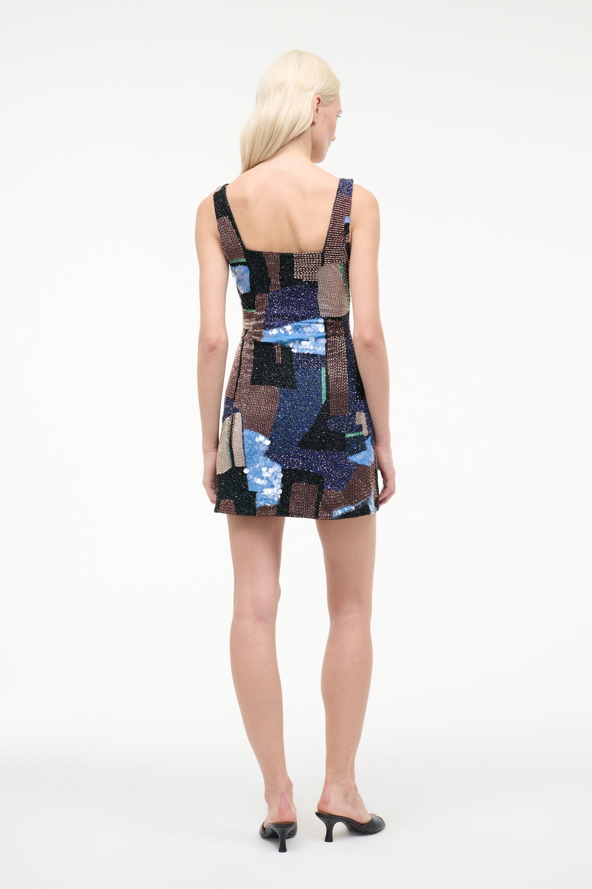 STAUD | Le Sable Dress Blue Prism