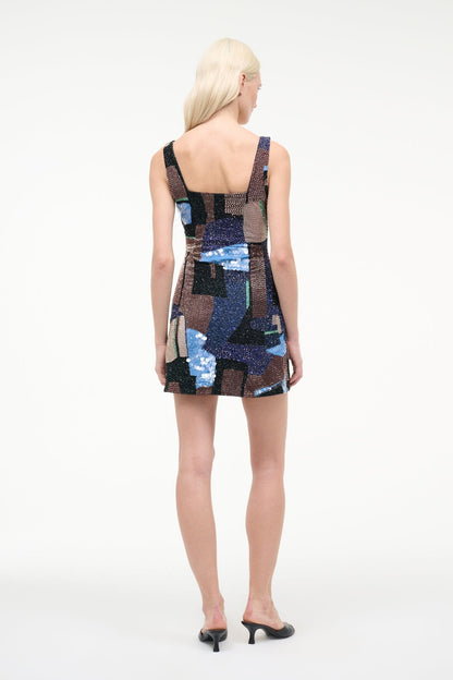 STAUD | Le Sable Dress Blue Prism