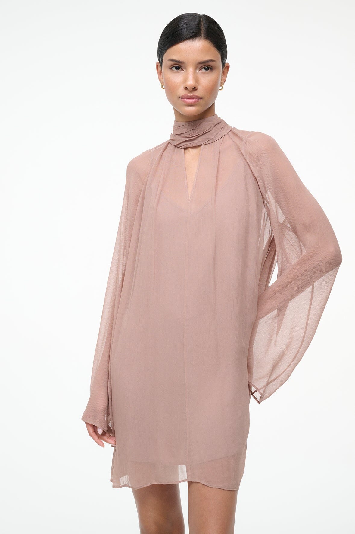 STAUD | Esther Mini Dress Taupe