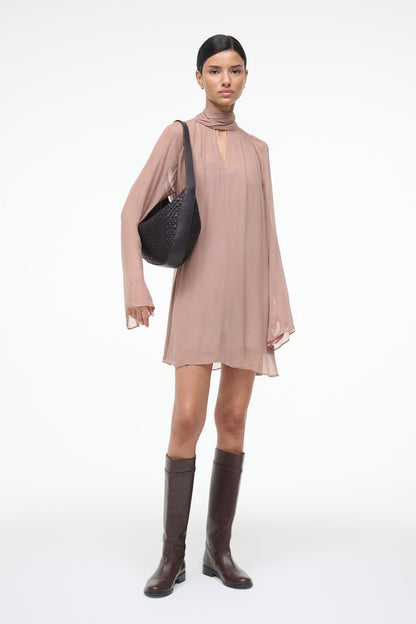 STAUD | Esther Mini Dress Taupe
