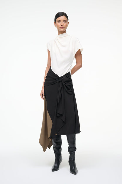 STAUD | Davina Dress Black Multi