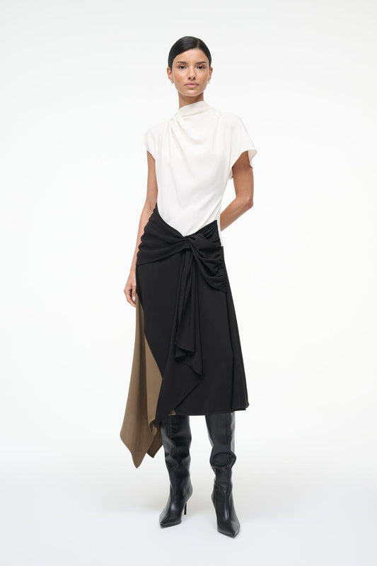 STAUD | Davina Dress Black Multi