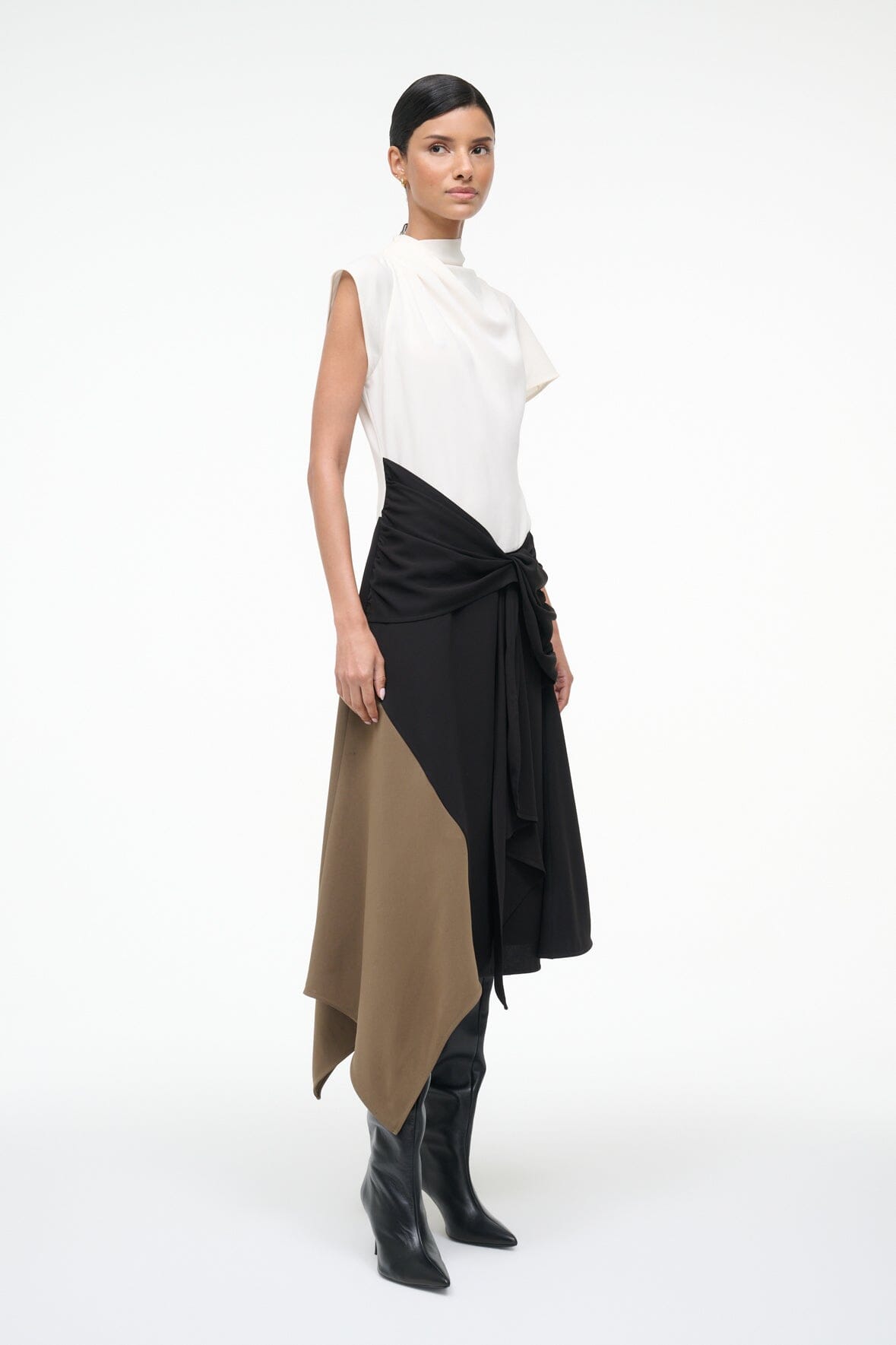 STAUD | Davina Dress Black Multi