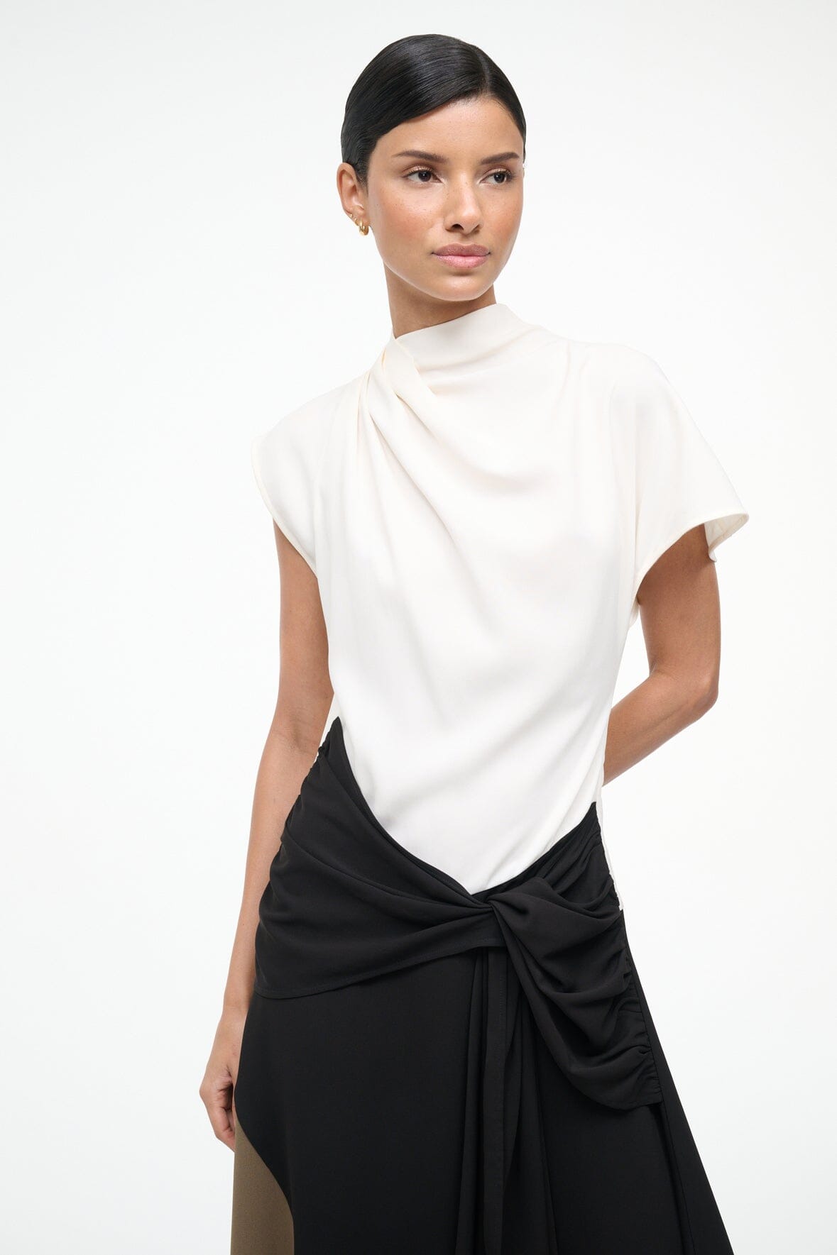 STAUD | Davina Dress Black Multi