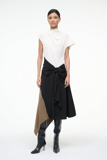 STAUD | Davina Dress Black Multi