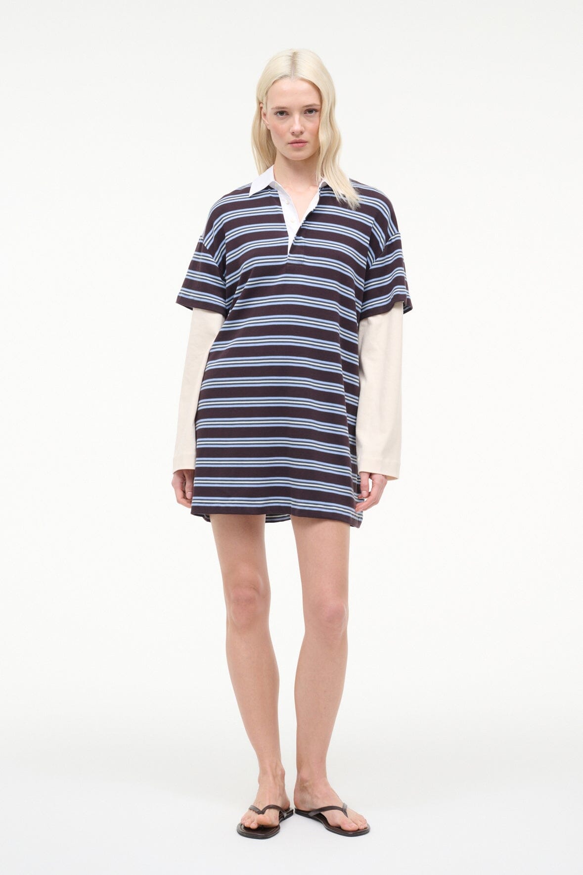STAUD | Ivar Dress Redondo Stripe