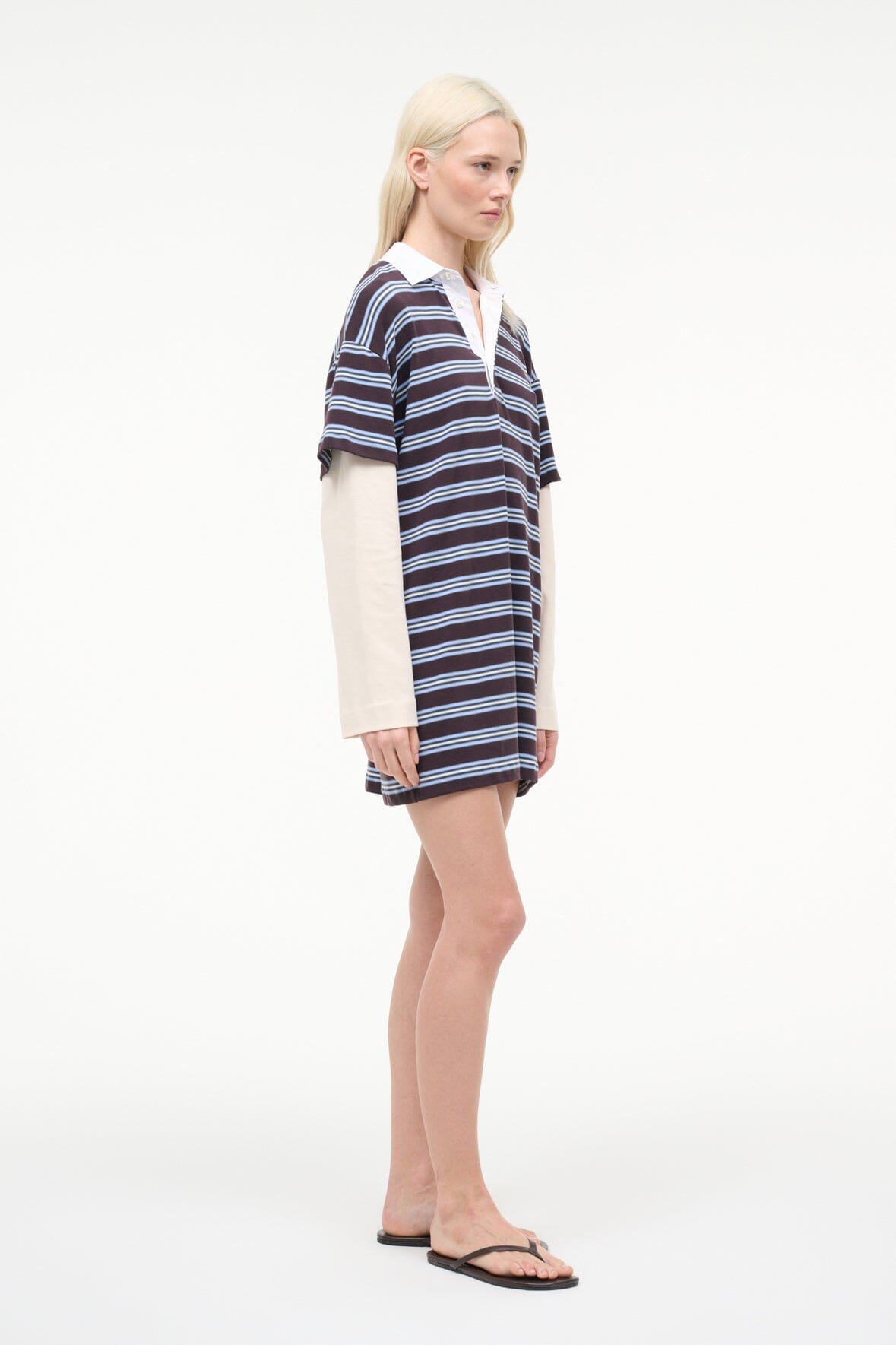 STAUD | Ivar Dress Redondo Stripe