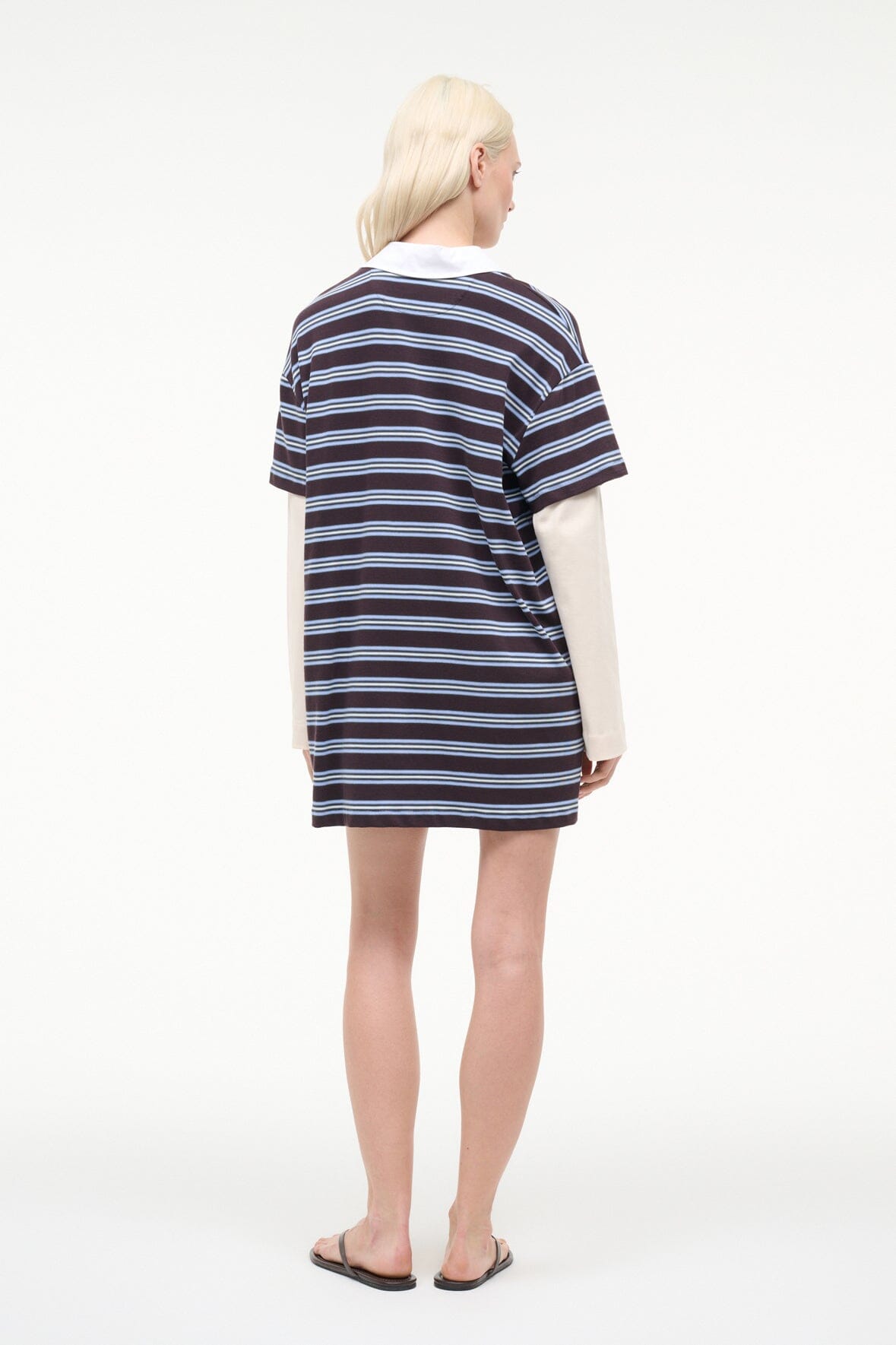 STAUD | Ivar Dress Redondo Stripe