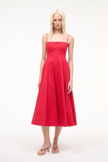 STAUD | Wylie Dress Cherry