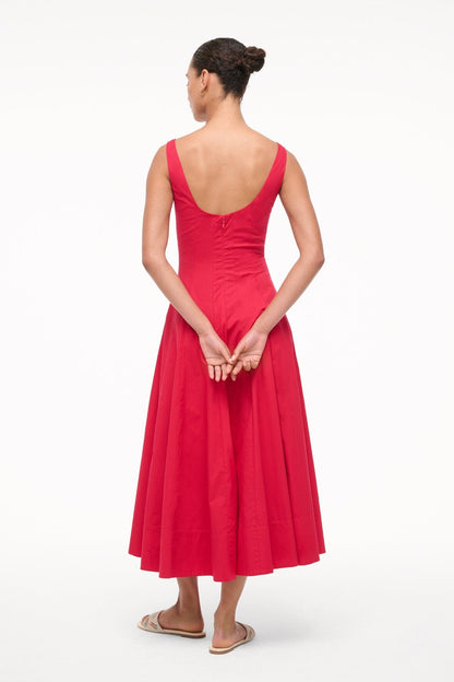 STAUD | Wells Dress Cherry