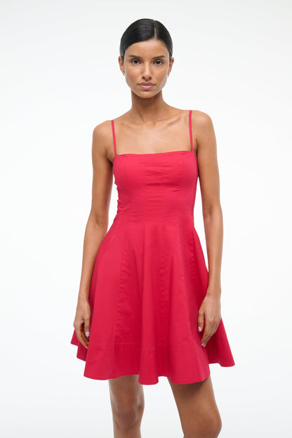 STAUD | Wylie Mini Dress Cherry