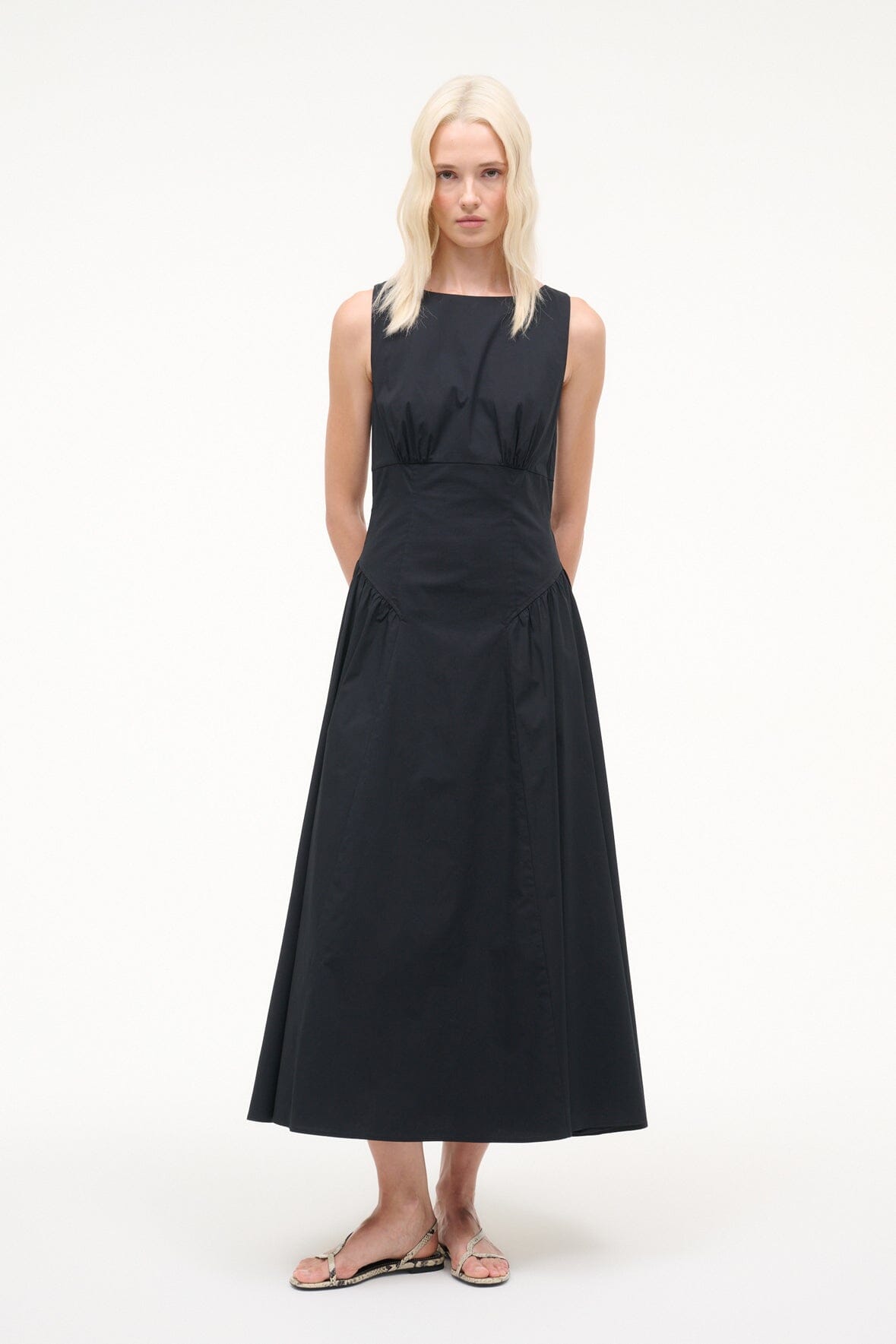 STAUD | Gwen Dress Black