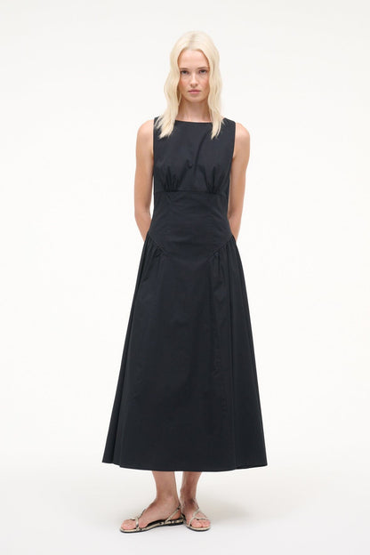STAUD | Gwen Dress Black