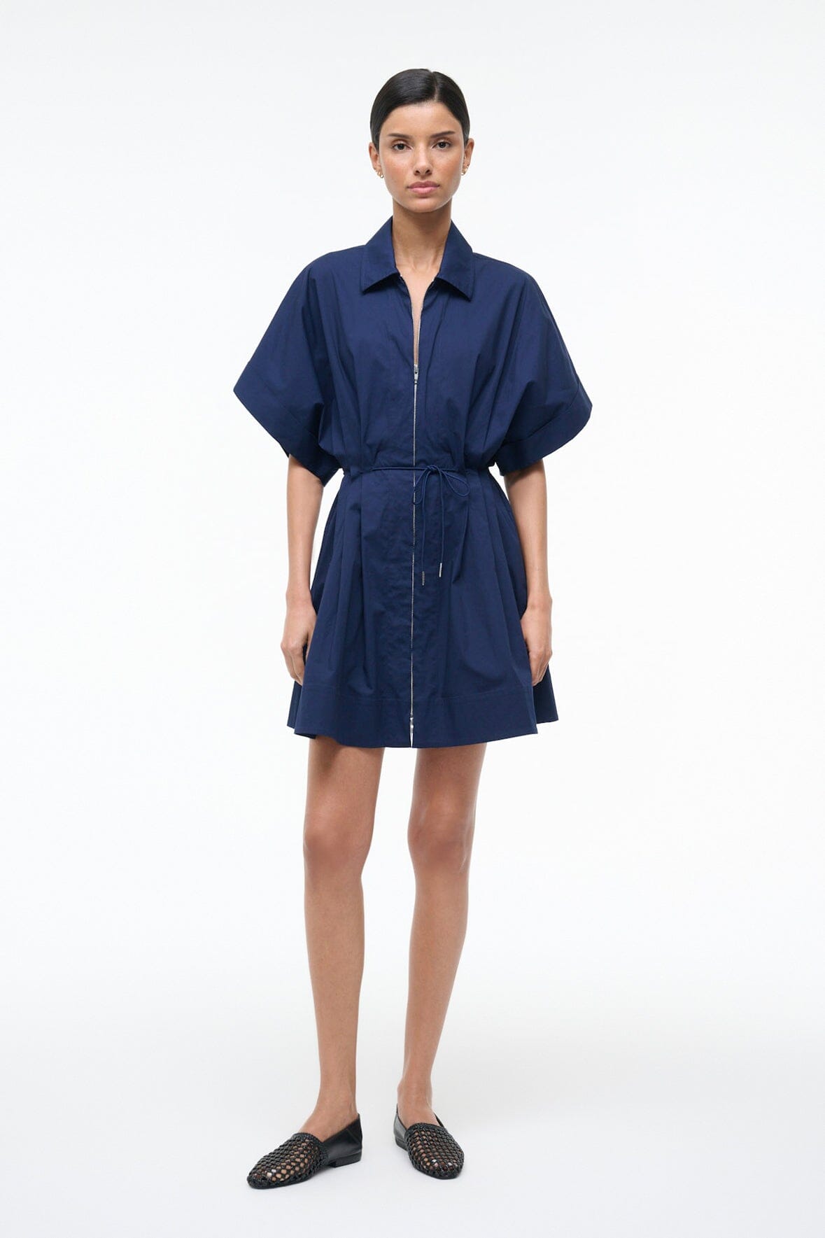 STAUD | Cori Dress Navy
