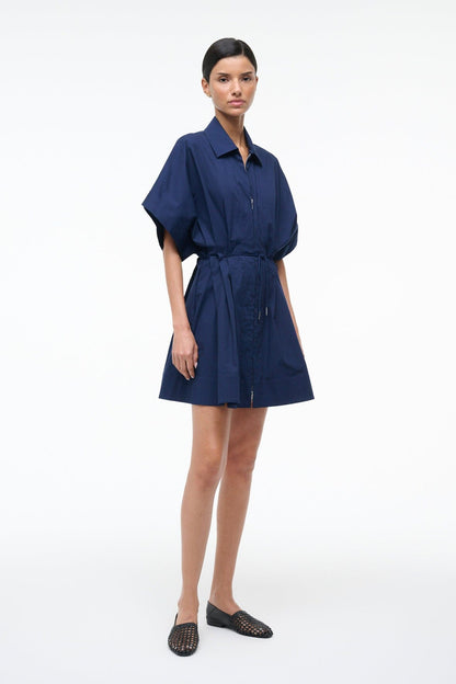STAUD | Cori Dress Navy