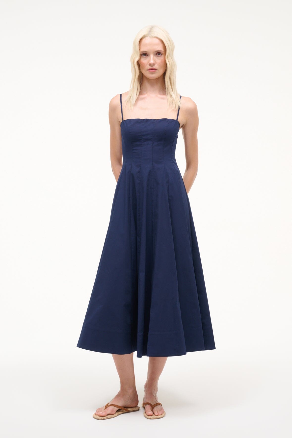 STAUD | Wylie Dress Navy