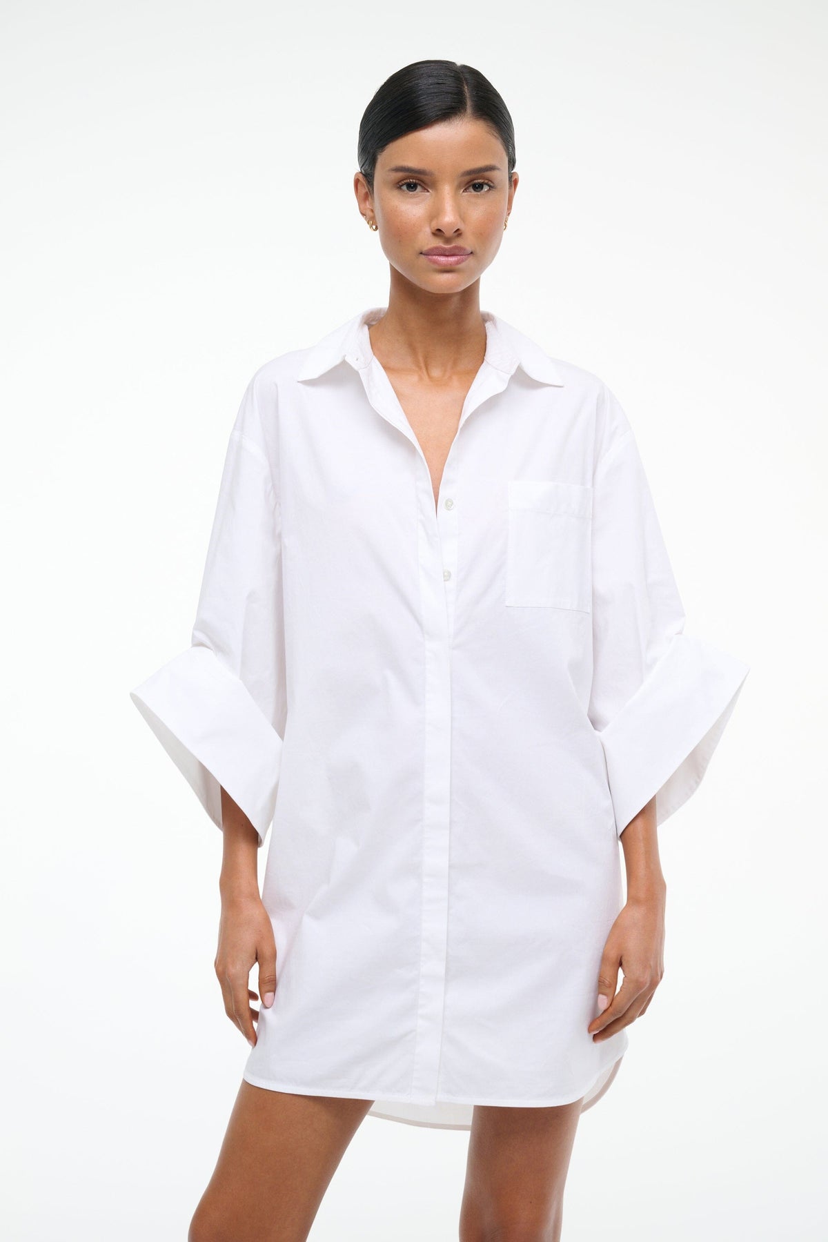 STAUD | Nico Dress White