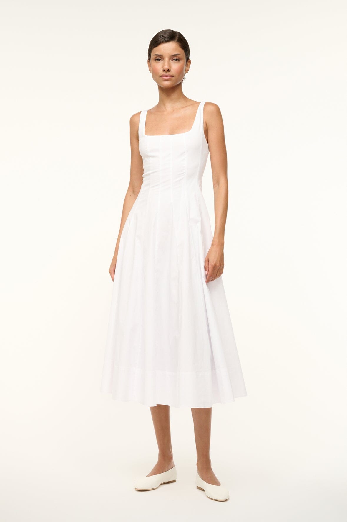 STAUD | Wells Dress White 1