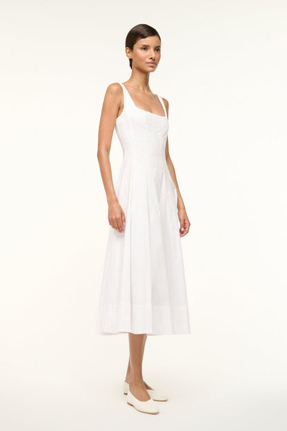 STAUD | Wells Dress White 1