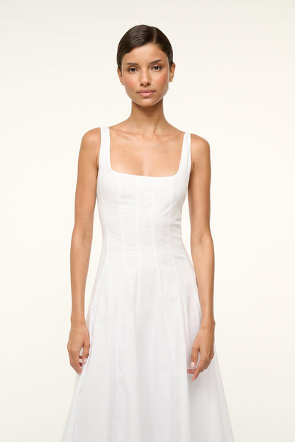 STAUD | Wells Dress White 1