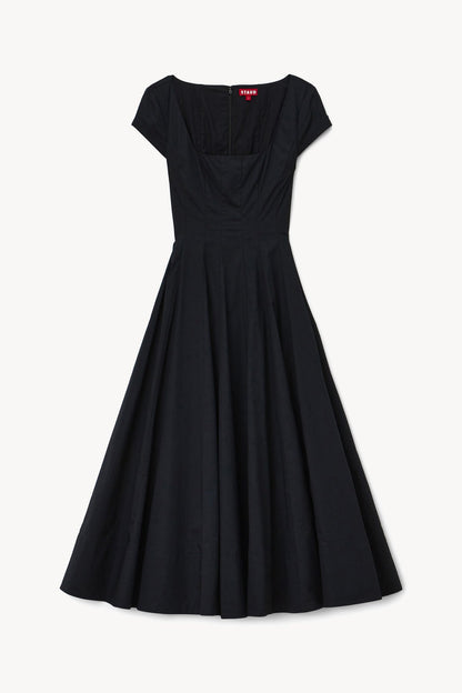 STAUD | Short Sleeve Wells Dress Black