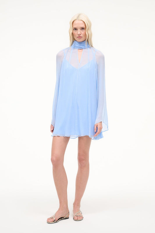 STAUD | Esther Mini Dress Clear Blue