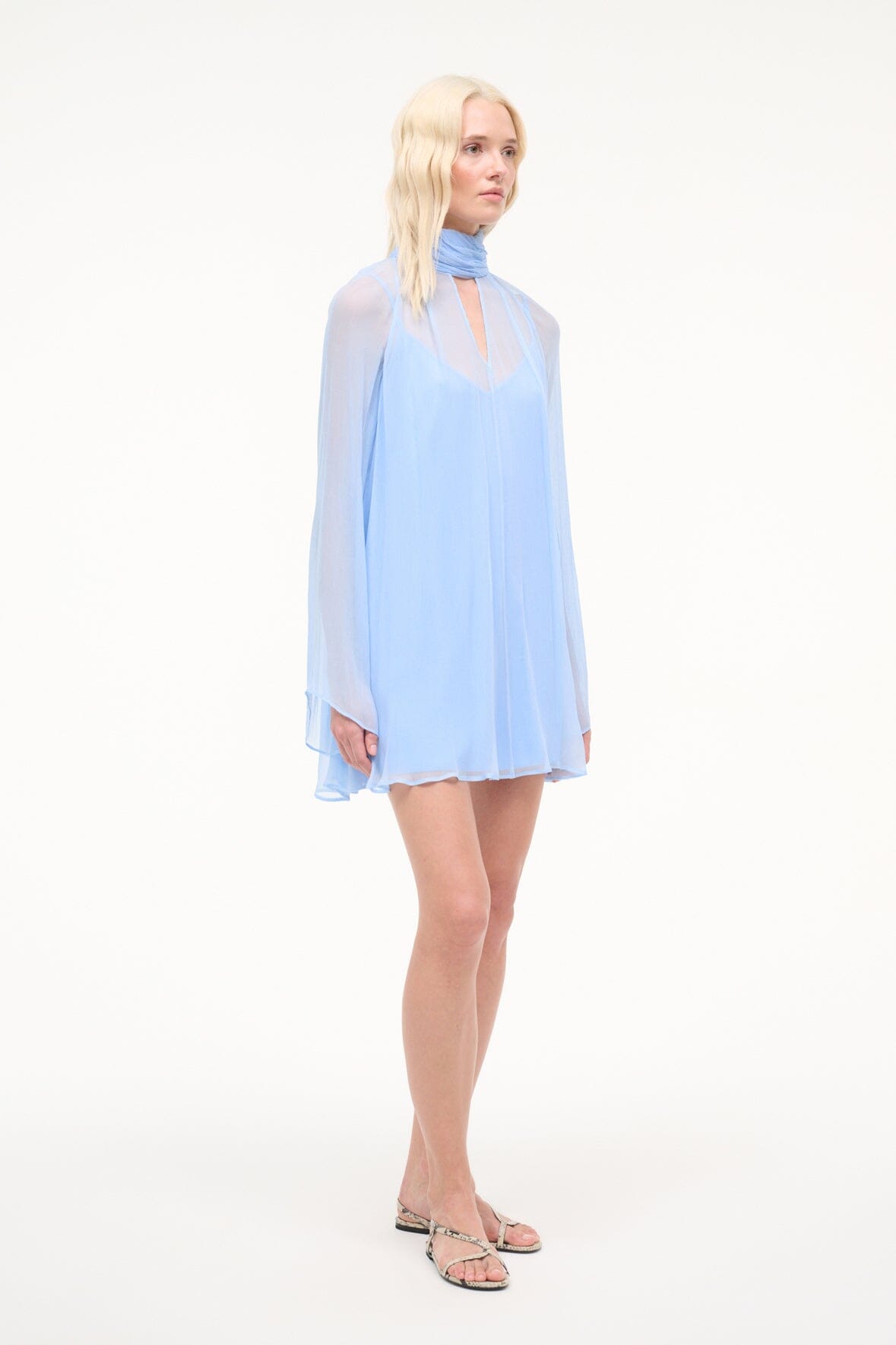 STAUD | Esther Mini Dress Clear Blue