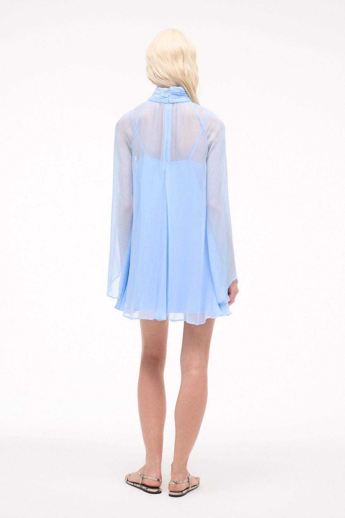 STAUD | Esther Mini Dress Clear Blue