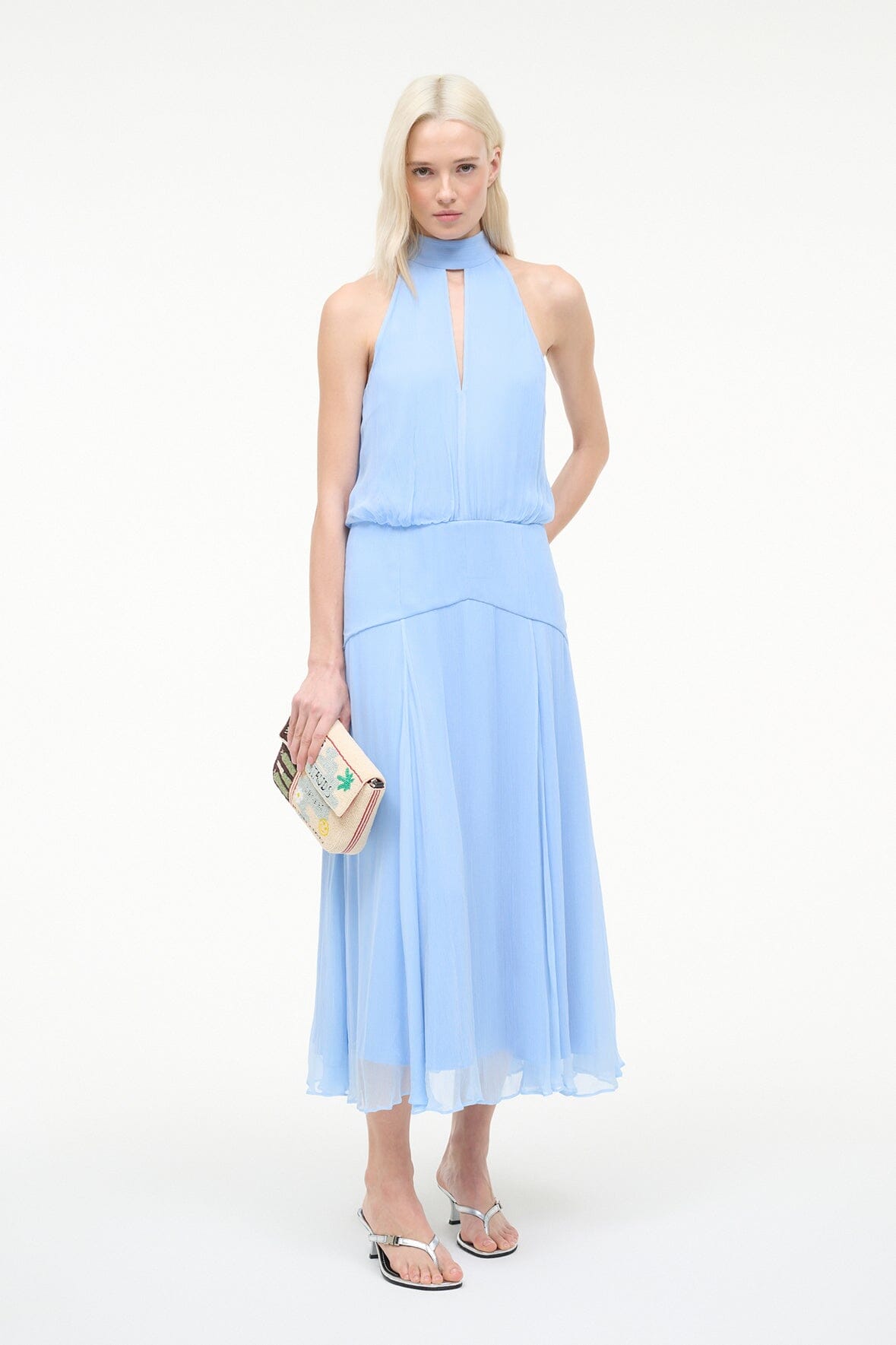 STAUD | Camryn Dress Clear Blue