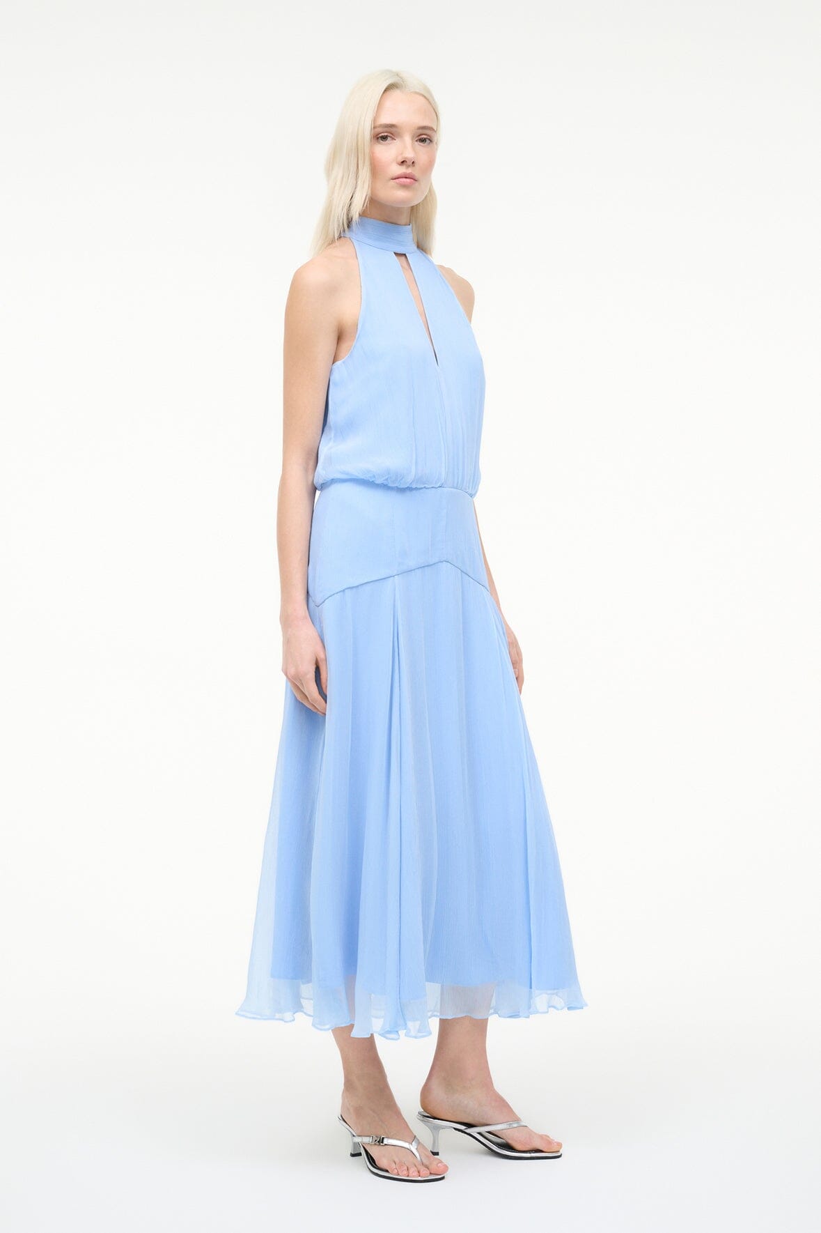 STAUD | Camryn Dress Clear Blue