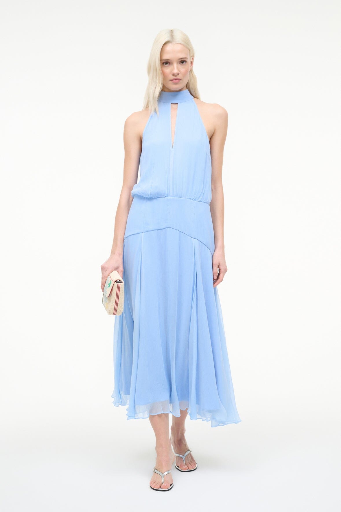STAUD | Camryn Dress Clear Blue